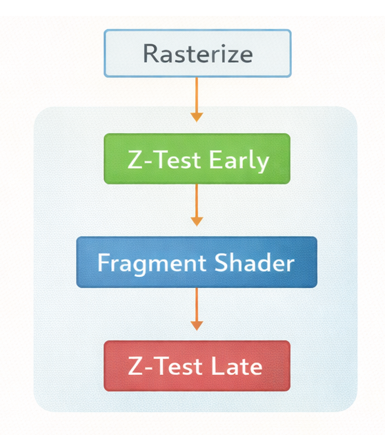 Depth testing diagram